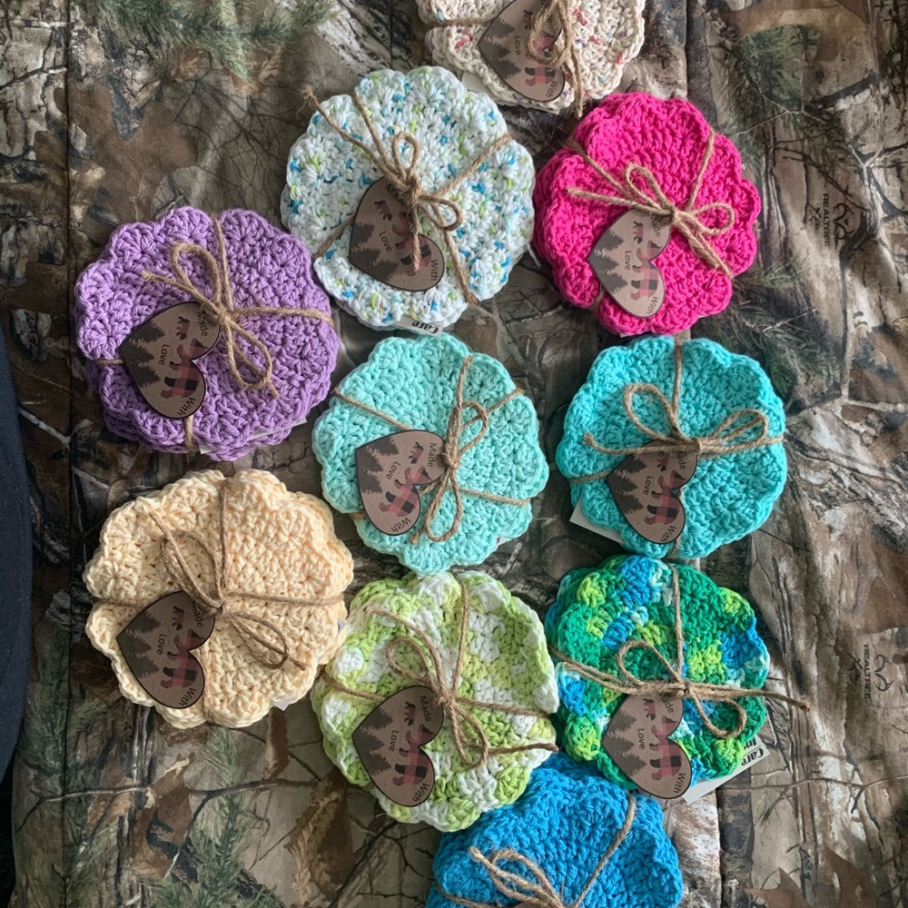 Handmade Flower Coasters